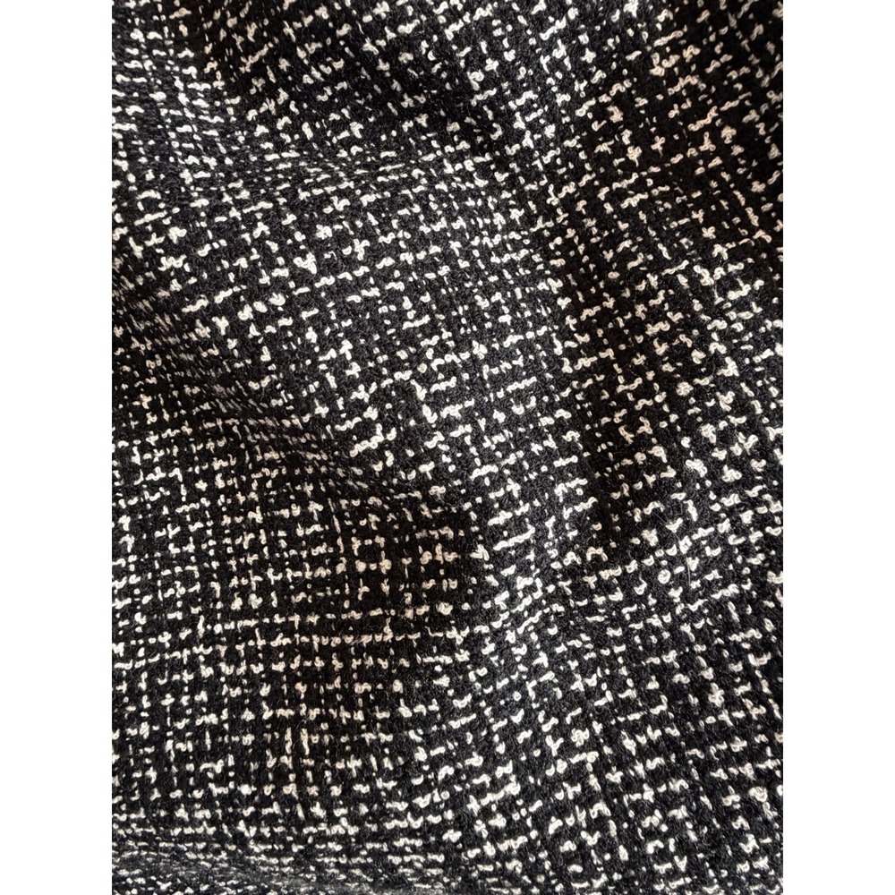 Women's Black White Tweed Pencil‎ Skirt Size 10 Classic Work Office - Picture 4 of 5